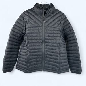 Women's Gander Mountain Guide Series Black Quilted Jacket Sz XL Thinsulate